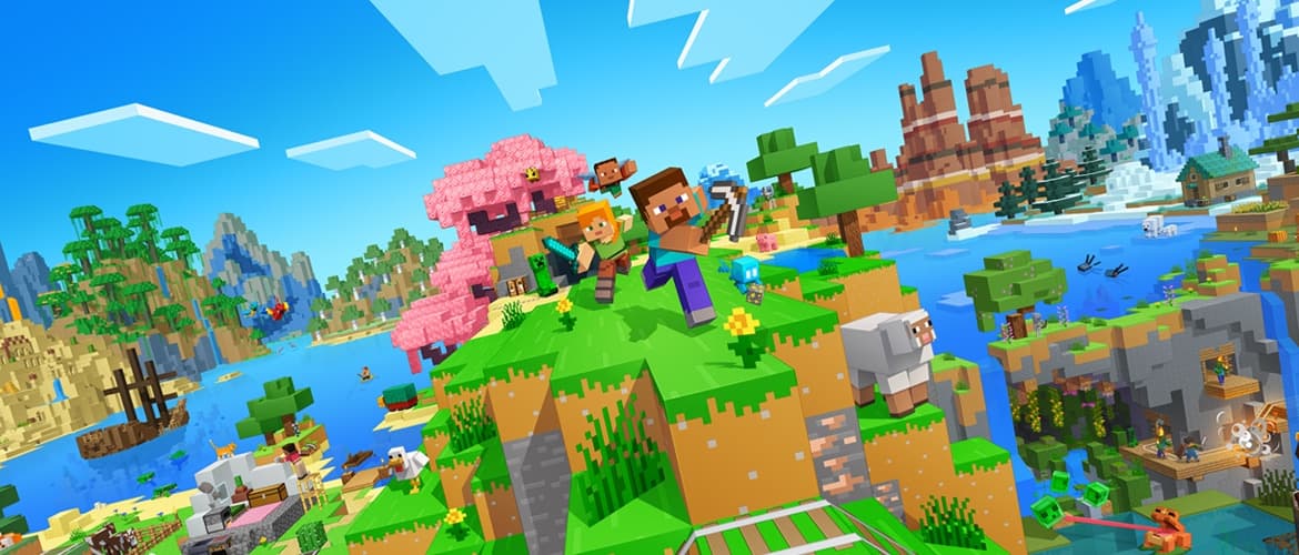 Minecraft promotional game artwork